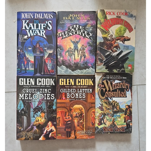 Lot of 6 Vintage John Dalmas & Glen Cook Fantasy Science Fiction Paperback Books - Picture 1 of 3